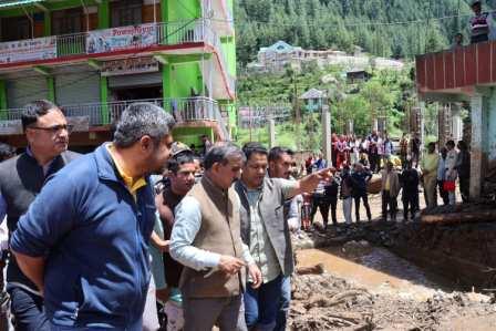 हिमाचल: सरकार ने 1,100 करोड़ रुपये बाढ़ राहत राशि की जारी
