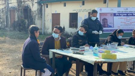 मंगलादेवी इण्टर कालेज में किया गया निःशुल्क दंत शिविर का आयोजन