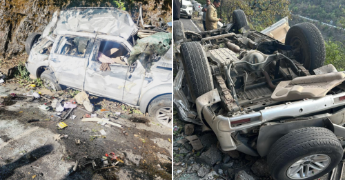 मसूरी रोड पर सड़क हादसे में 5 लोगों की मौत, एक घायल
