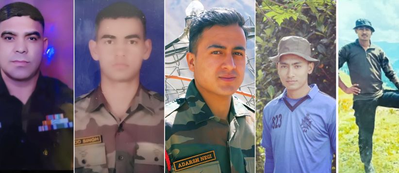 5-Soldiers-Martyred-Uttarakhand