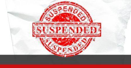 suspended